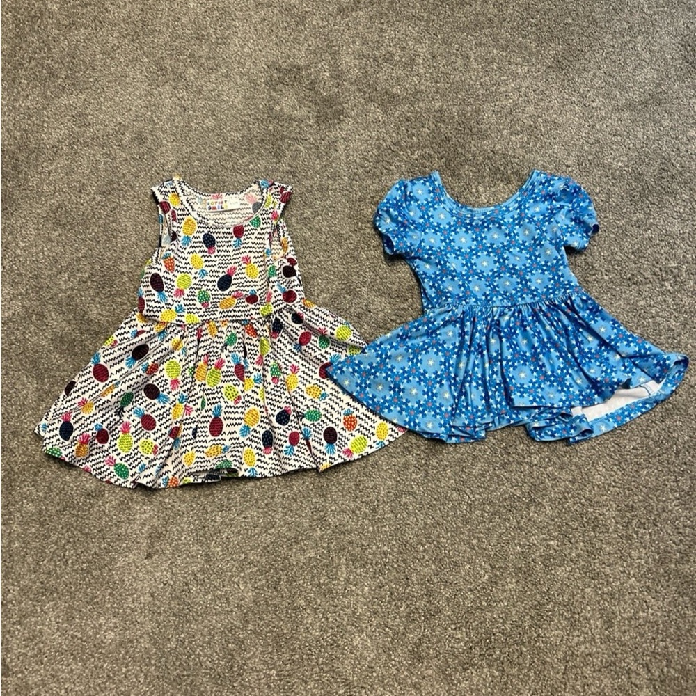 Dot Dot Smile Kids Dresses - Multicolor and Blue